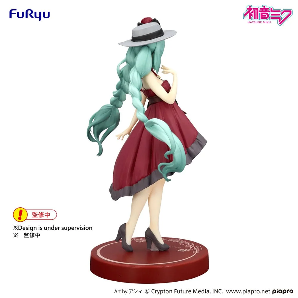 Hatsune Miku Trio-Try-iT PVC Statue Hatsune Miku Outing Dress Red Color Ver. 19 cm